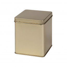 Lata Cuadrada Gold con Bisagra 125gr